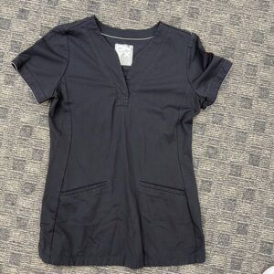 Healing Hands Onyx Black Scrub Top‎
